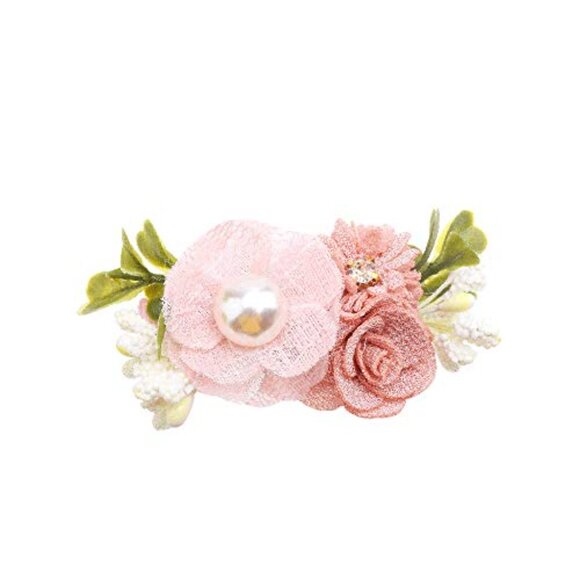 3pc Floral Hair Clip Set for Baby Girls Handmade Non-Slip - Picture 7 of 7